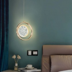 LAMPA WISZĄCA LED LHJ106-1CP JASNE RÓŻOWE ZŁOTO