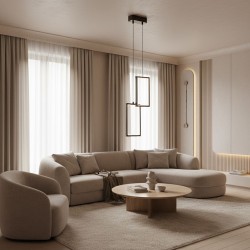 LAMPA SUFITOWA WISZĄCA LED LHJ085-2CP CZARNA