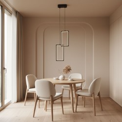 LAMPA SUFITOWA WISZĄCA LED LHJ085-2CP CZARNA