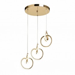 LAMPA SUFITOWA WISZĄCA LED LHJ093-3CP ZŁOTA