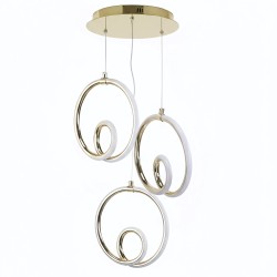 LAMPA SUFITOWA WISZĄCA LED LHJ095-3CP ZŁOTA