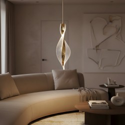 LAMPA SUFITOWA WISZĄCA LED G120-CP GOLD