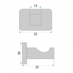 Wieszak łazienkowy Nico 5905 Złoty