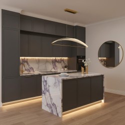 LAMPA SUFITOWA WISZĄCA LED G124-CP Złota