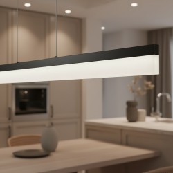Lampa wisząca LED APP1692-CP 120 cm Czarna