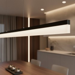 Lampa wisząca LED APP1695-CP 200 cm Czarna