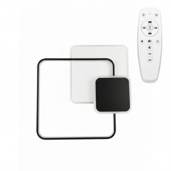 Lampa sufitowa APP1712-C plafon LED Czarna + pilot