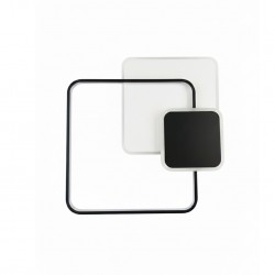 Lampa sufitowa APP1712-C plafon LED Czarna + pilot