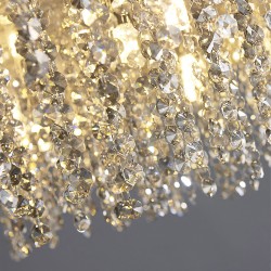 Lampa sufitowa wisząca APP1787-16CP 60 cm Złota