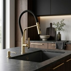 Bateria kuchenna Rea Castor Złota Szczotkowana