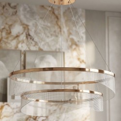 LAMPA SUFITOWA WISZĄCA G146-2CP ZŁOTA