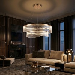 LAMPA SUFITOWA WISZĄCA G146-2CP ZŁOTA