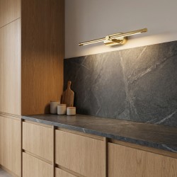 Kinkiet łazienkowy LED APP1889-1W 40 cm Złoty