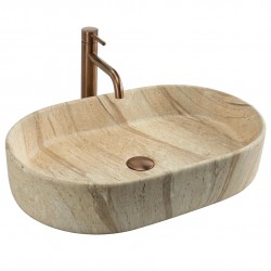 Umywalka nablatowa Rea Nadia 60 Sahara