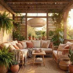 Lampa sufitowa wisząca boho APP1910-3CP 60 cm