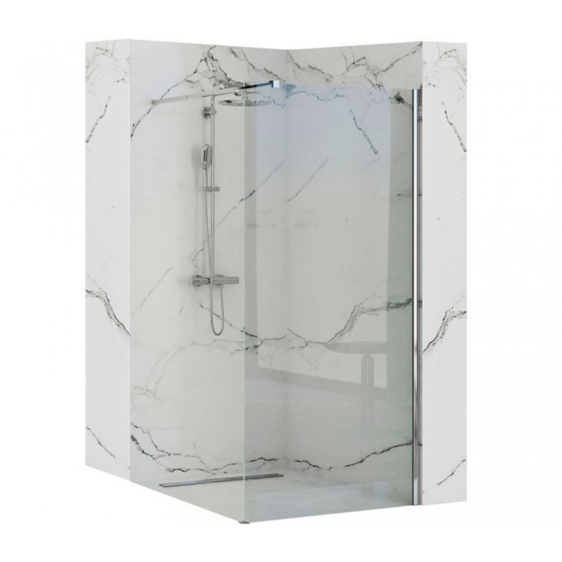 Ścianka prysznicowa Rea Aero N 80 Transparent