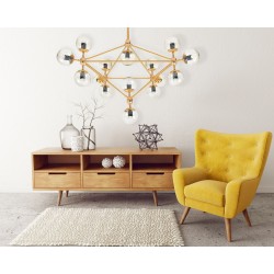 Lampa wisząca sufitowa Złota APP267-15C