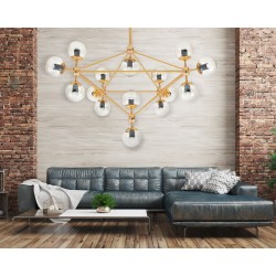 Lampa wisząca sufitowa Złota APP267-15C