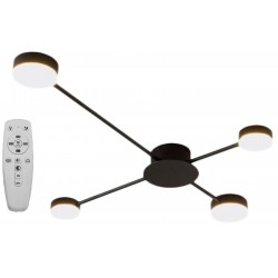 LAMPA SUFITOWA 4-RAMIENNA LED APP519-4C Czarna