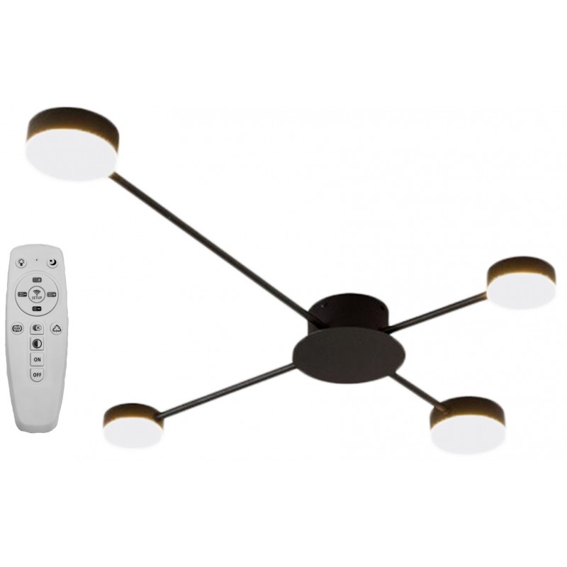 LAMPA SUFITOWA 4-RAMIENNA LED APP519-4C Czarna