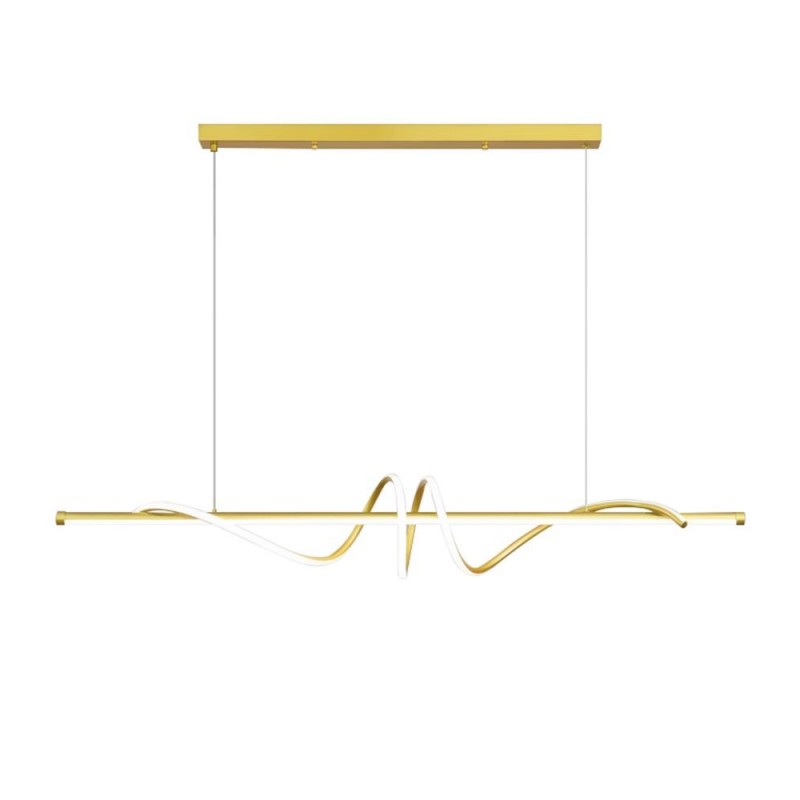 LAMPA SUFITOWA WISZĄCA LED LHJ024-CP 120 cm ZŁOTA