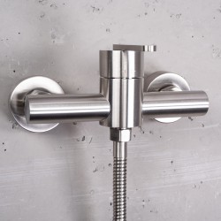 Bateria prysznicowa REA Ontario Nikiel Szczotkowany