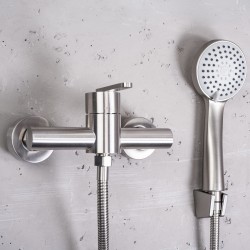 Bateria prysznicowa REA Ontario Nikiel Szczotkowany