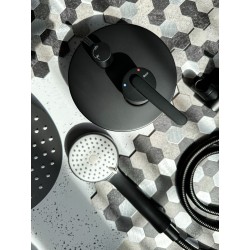 Zestaw natryskowy podtynkowy Rea Ontario Czarny + BOX