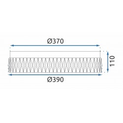 LAMPA KRYSZTAŁOWA PLAFON APP1742-C 40 cm CHROM