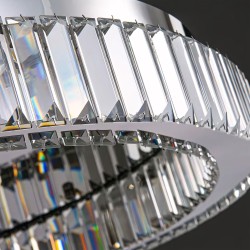 LAMPA KRYSZTAŁOWA PLAFON APP1744-C 50 cm CHROM