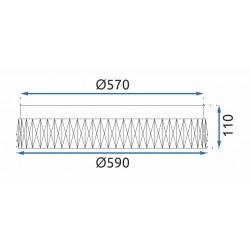 LAMPA KRYSZTAŁOWA PLAFON APP1723-C 60cm ZŁOTA