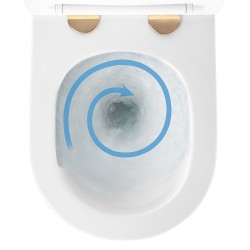 Misa WC podwieszana Rea Carlo Mini Tornado NFQ Złoto Biała
