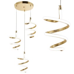 LAMPA WISZĄCA LED G075-3CPR Złota