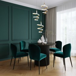 LAMPA WISZĄCA LED G075-3CPR Złota