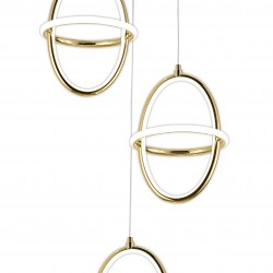 LAMPA WISZĄCA LED G064-3CPR Złota