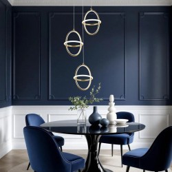 LAMPA WISZĄCA LED G064-3CPR Złota