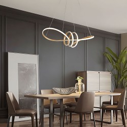 LAMPA WISZĄCA LED LHJ036-CP ZŁOTA