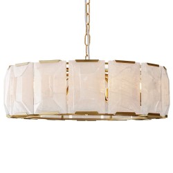 LAMPA SUFITOWA WISZĄCA APP1797-8CP ZŁOTA SZCZOTKOWANA