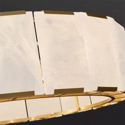 LAMPA SUFITOWA WISZĄCA APP1797-8CP ZŁOTA SZCZOTKOWANA