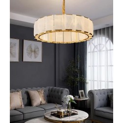 LAMPA SUFITOWA WISZĄCA APP1797-8CP ZŁOTA SZCZOTKOWANA