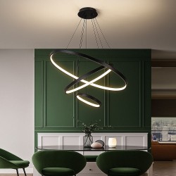 LAMPA SUFITOWA WISZĄCA LED LHJ013-CP3 Czarna