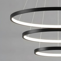 LAMPA SUFITOWA WISZĄCA LED LHJ013-CP3 Czarna