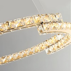 LAMPA SUFITOWA WISZĄCA LED APP1771-CP ZŁOTA 60cm