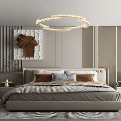 LAMPA SUFITOWA WISZĄCA LED APP1771-CP ZŁOTA 60cm