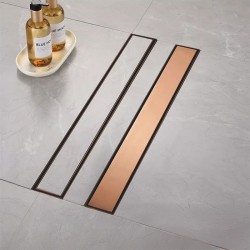 Odpływ Liniowy Rea Neox Brush Copper 70