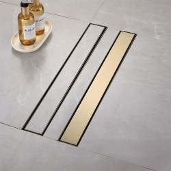 Odpływ Liniowy Rea Neox Złoty Szczotkowany 50