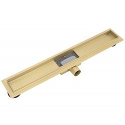 Odpływ Liniowy Rea Neox Złoty Szczotkowany 50