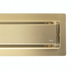 Odpływ Liniowy Rea Neox Złoty Szczotkowany 80