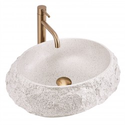 Umywalka nablatowa Rea Mika Beige