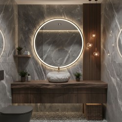 Umywalka nablatowa Rea Mika Beige